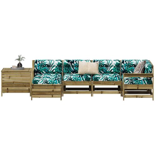  7-dijelni set vrtnih sofa od impregnirane borovine Slike