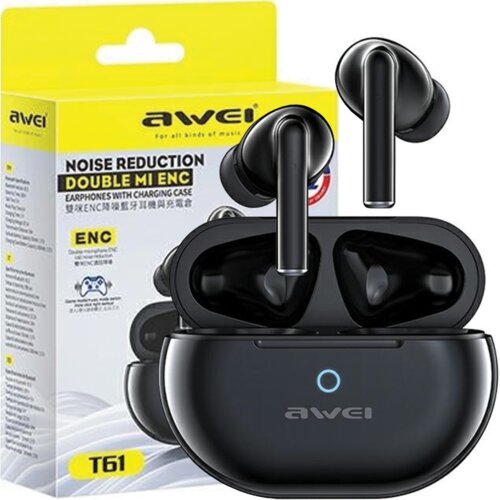 Awei BLUETOOTH 5.3 T61 TWS ETUI + PRIKLJUČNA POSTAJA ČRNA, (21968819) Cene