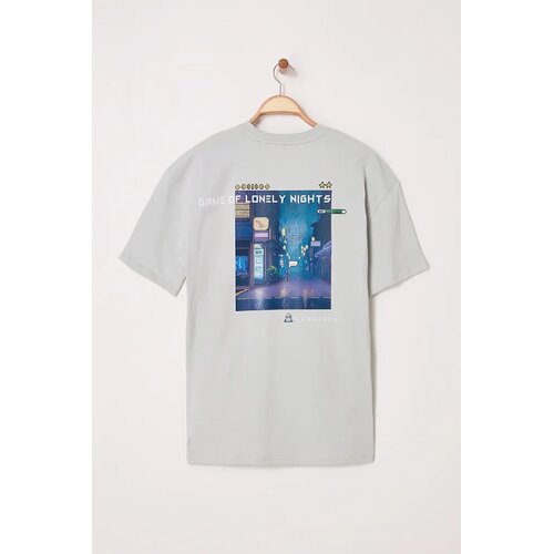 Trendyol Mu&scaron;ka majica Tmnss23Ts00247, Siva Cene