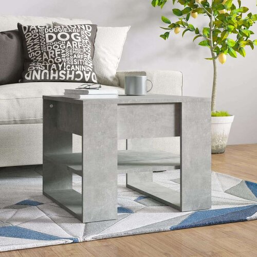 vidaXL stolić za kavu boja betona 55,5x55x45 cm konstruirano drvo Cene