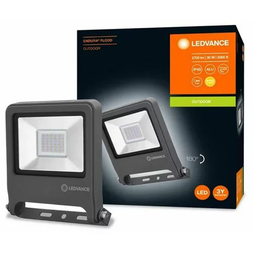 Ledvance LED reflektor zunanji 30W črn IP65 3000K