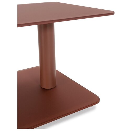 Marckeric Steklena klubska mizica v barvi terakote 54x115 cm Elvi &amp;ndash; Slike