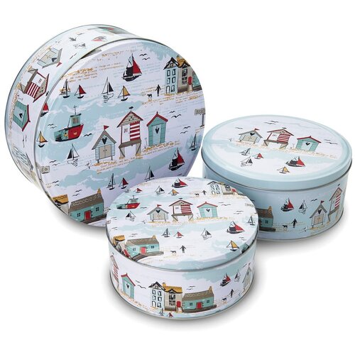 Cooksmart &amp;reg; Kovinske &amp;scaron;katle za hrano 3 kos Beside the Seaside - Cooksmart &amp;reg; Slike
