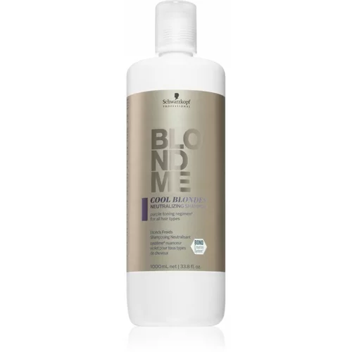 Schwarzkopf BlondME COOL BLONDES šampon za nevtralizacijo - 1.000 ml