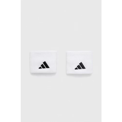 Adidas Trak za zapestje 2-pack bela barva