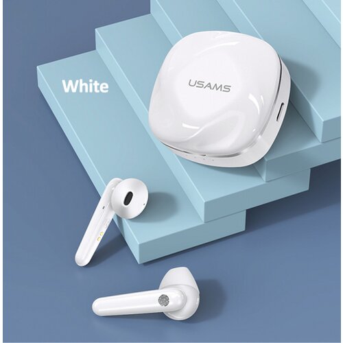 Usams BLUETOOTH SLUŠALKA TWC SD 5.0 stereo - bele Cene
