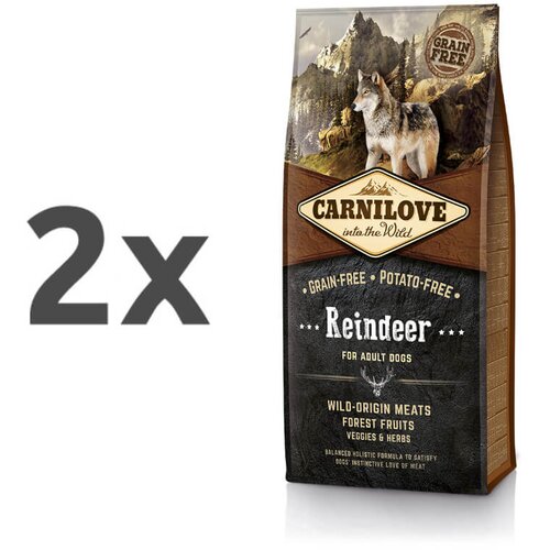 Carnilove dog adult - jelen 2 x 12 kg Cene