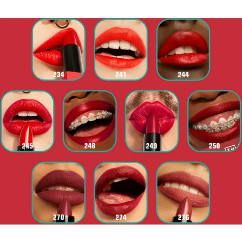 3INA The Lipstick ruž za usne nijansa 244 - Red 4,5 g