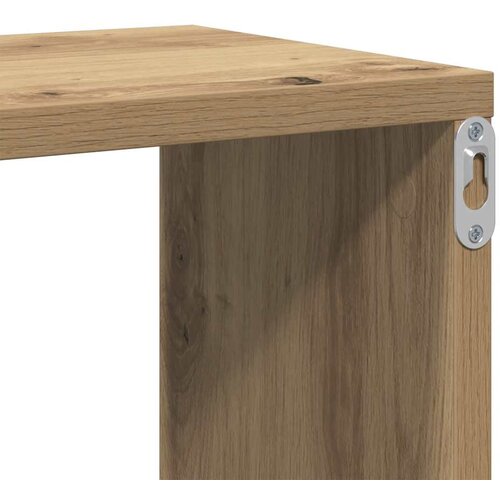  Zidna polica Artisan hrast 104x20x58,5 cm izrađeno drvo Slike