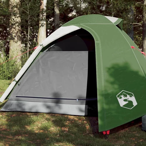 Šator za kampiranje za 2 osobe zeleni 264x210x125 cm taft 185T