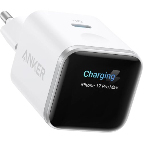 Anker Nano 45W Smart Display Charger White Slike