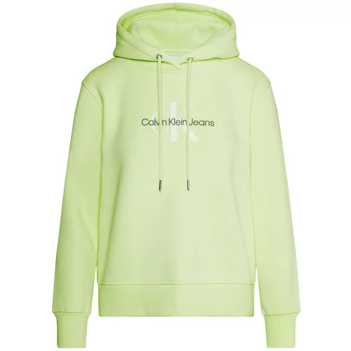 Calvin Klein Jeans Sweater majica zelena / crna / prljavo bijela