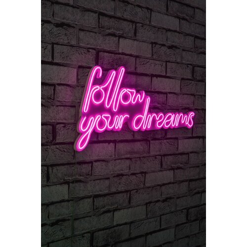  follow your dreams - pink decorative plastic led lighting Cene
