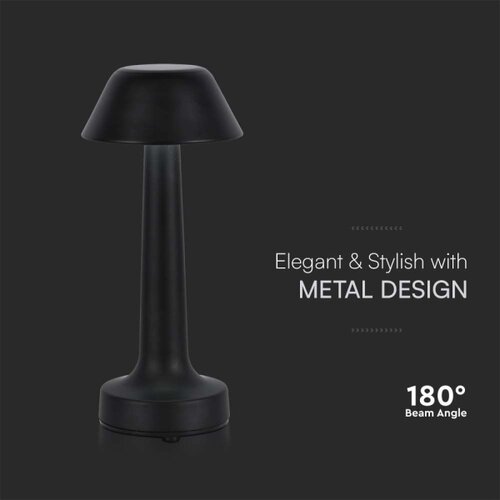 LED prigu&amp;scaron;iva punjiva stona lampa LED/1W/5V 3000-6000K crna Slike
