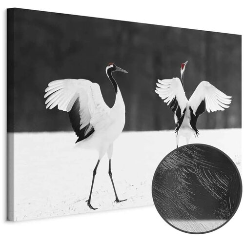  Slika - Dancing Cranes (1 Part) Wide 60x40 Premium Print Cene