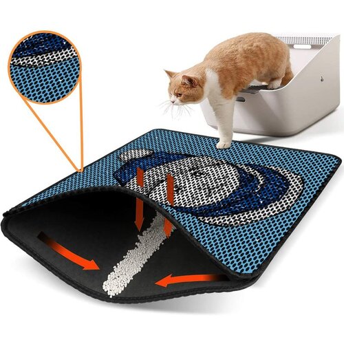 WALLXPERT Nrszn0255 multicolor cat litter mat Slike