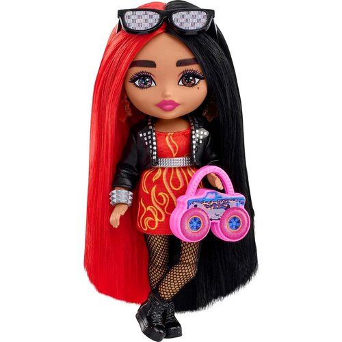 Barbie HKP88 Extra Minis sa crveno-crnom kosom, 15cm 106554 Slike