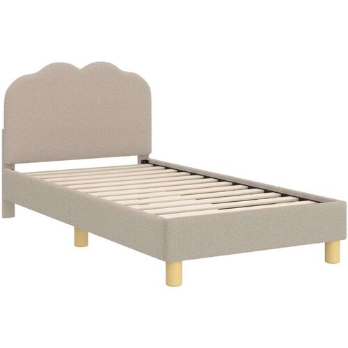  Okvir za krevet Svijetlo siva 80 x 160 cm Vuna Slike