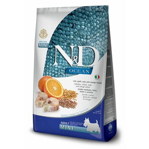 N&d codfish spelt/oats&orange mini adult 7kg Cene