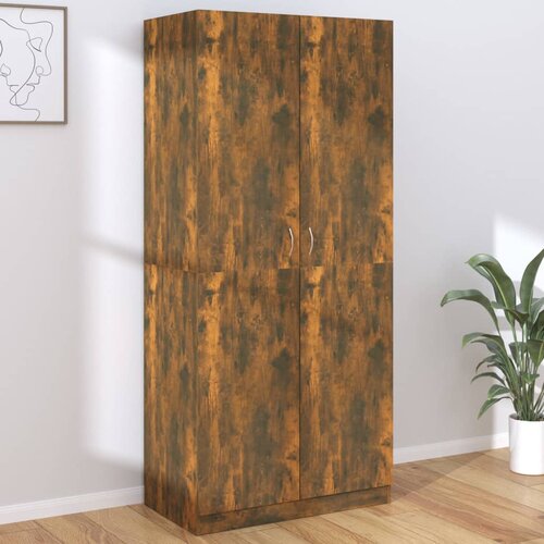 VidaXL Ormar boja dimljenog hrasta 90 x 52 x 200 cm konstruirano drvo Slike