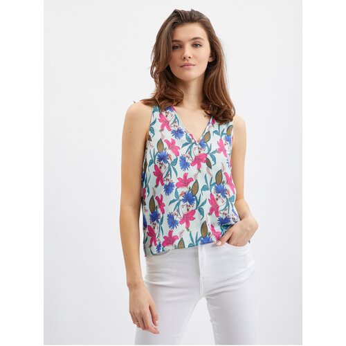 Orsay Pink-blue women's floral blouse - Women's Cene