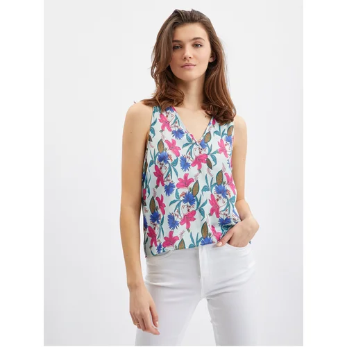 Orsay Pink-blue women's floral blouse - Women's