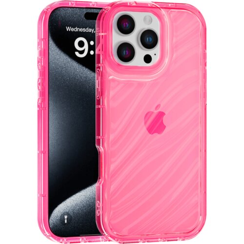 Apple aurora wave maska za iphone 16 pro - crvena Cene