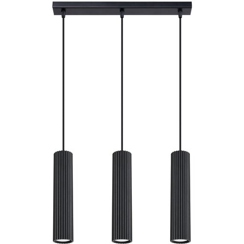 Sollux Lighting Sollux SL.1575 - Luster na sajli KARBON 3xGU10/10W/230V crna Cene