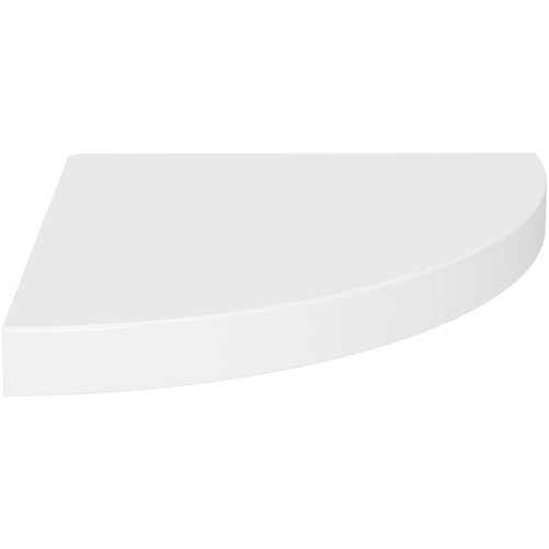 VidaXL Kotna polica bela 35x35x3,8 cm MDF, (20765079) Slike