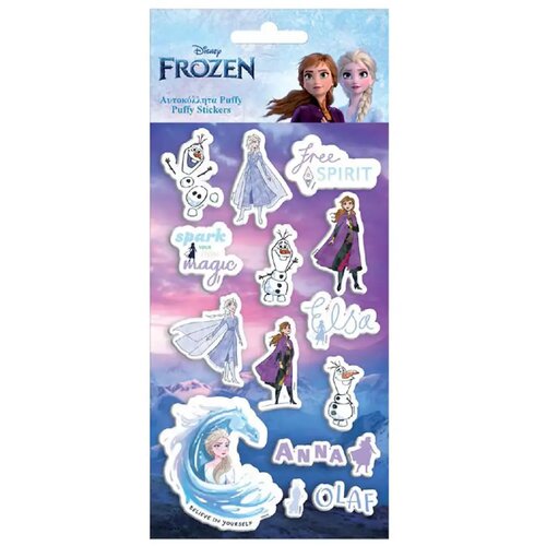 Luna Frozen 3D pufasti set naljepnica na listu veličine 10x22 cm Cijene