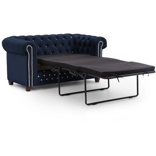 Ropez Plava bar&amp;scaron;unasti sklopiva sofa 148 cm York Blik &amp;ndash; Slike