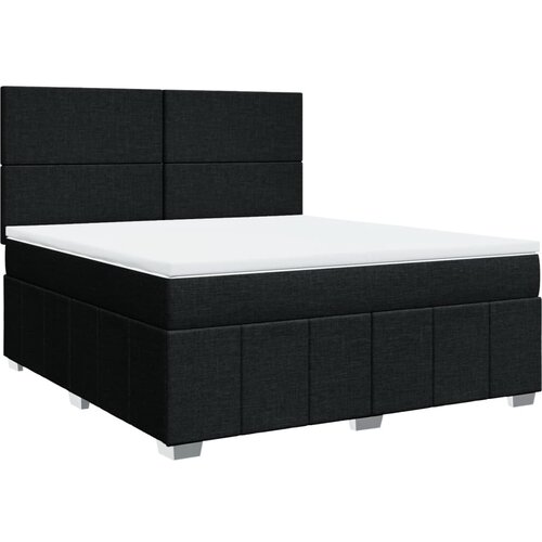 Maison Chic Box spring postelja - Vzmetna postelja z vzmetnico črna 180x200 cm blago SL24293, (21879393) Cene