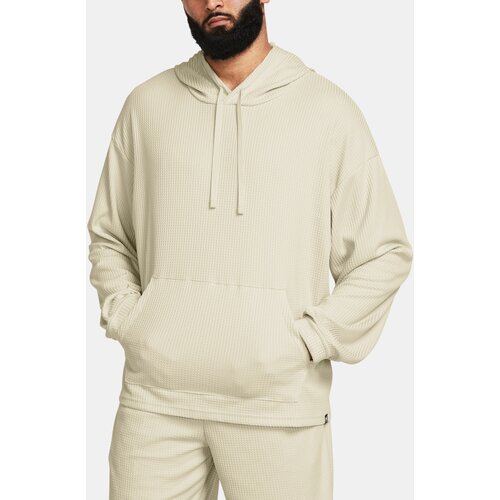 Under Armour Sweatshirt UA Rival Waffle Hoodie-BRN - Mens Slike