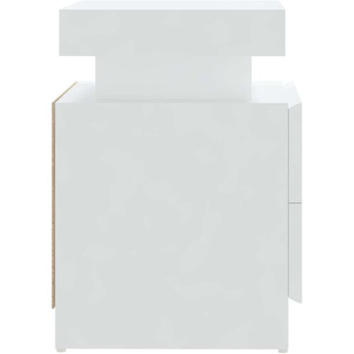 VidaXL noćni ormarić bijeli 45 x 35 x 52 od iverice Slike