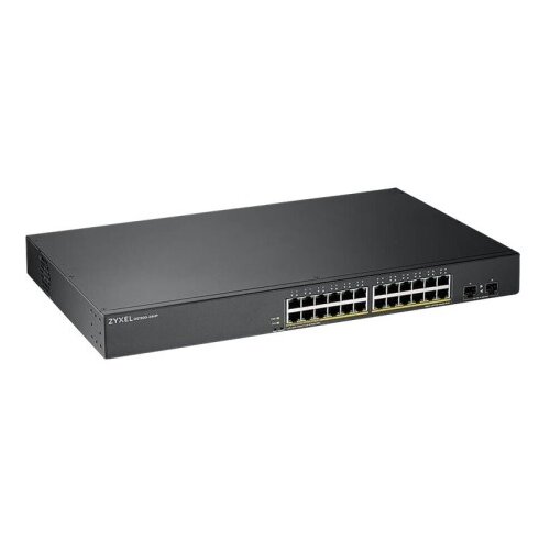 Zyxel GS1900-24HP v2, 24-portni GbE L2 PoE Smart switch (omrežni preklopnik) za montažo v rack, 170 W Cene