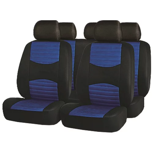  set presvlaka za automobilska sjedala (crno-plave boje, 100 % poliester)