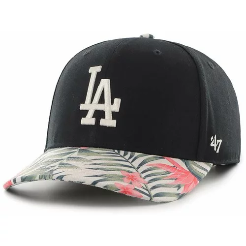 47 Brand Kapa sa šiltom MLB Los Angeles Dodgers boja: crna, s aplikacijom
