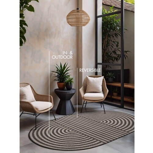 Ted Baker Črna/kremno bela notranja in zunanja preproga 160x230 cm Haringey Woodfield &amp;ndash; Slike
