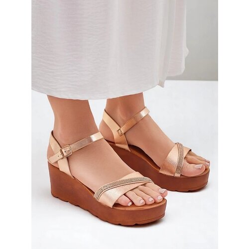 Resti Women's wedge sandals with rhinestones and glitter Aurora Glow Cijene