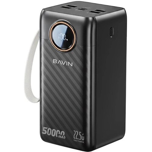 BAVIN Power Bank 50000 mAh 22.5W type C + IOS crna Cene