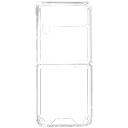 AVIZAR Trden silikonski ovitek za Samsung Galaxy Z Flip 4 5G z ojacanimi vogali - prozoren, (20640214) Cene
