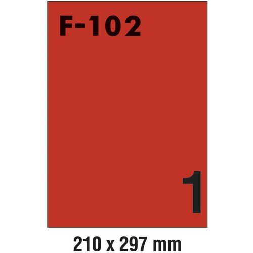  ETIKETE ILK 210X297MM PK100L FORNAX F-102 CRVENE Cene