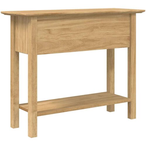  Konzolna stolica s ladicama BODO Medeno smeđa 91 x 34.7 x 74 cm - boja meda Slike
