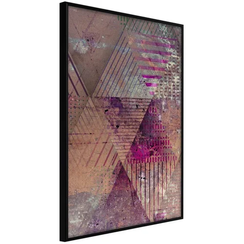  Poster - Pink Patchwork II 20x30