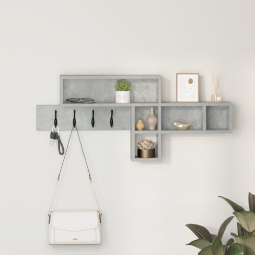  Vješalica za kapute na zidu Betonska siva 100 x 12 x 43.5 cm Cijene