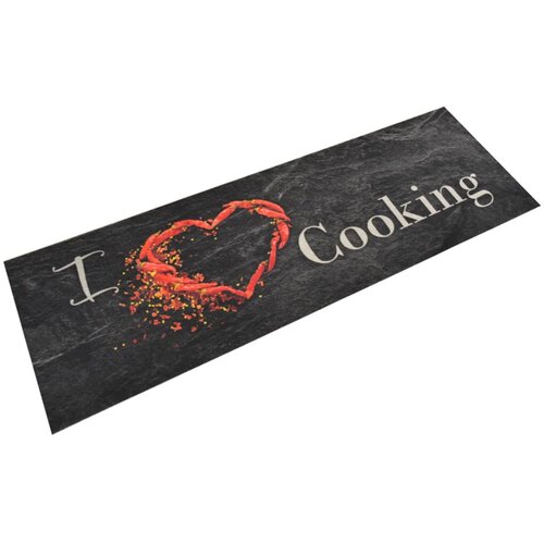  Kuhinjski tepih perivi s natpisom Cooking 60x180 cm bar&scaron;unasti Cijene