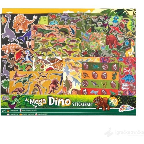  Veliki set stikera DINO 500kom Slike