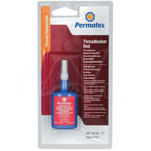  PERMATEX lepak za osiguravanje navoja, crveni, srednja čvrstoća, 10 ml Slike