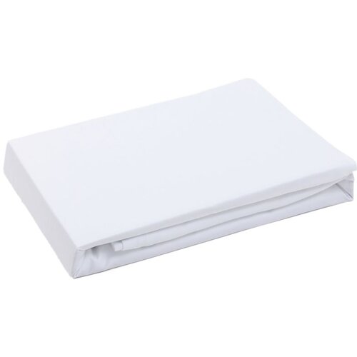 MATIVO saten plahta s gumicom 90x200/30 cm - bijela, glat Slike