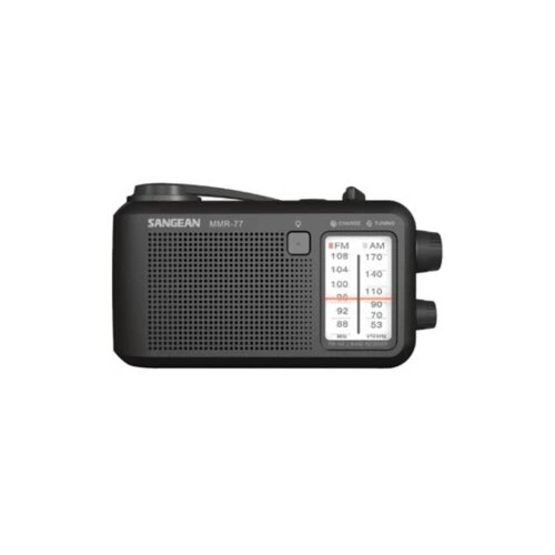 Sangean MMR-77 vanjski radio UKW (1014), MW (1018) radio za hitne slučajeve ručna obrtaljka, zaštićeno protiv prskanja, džepna svjetiljka, mogućnost punjenja crna Cijene